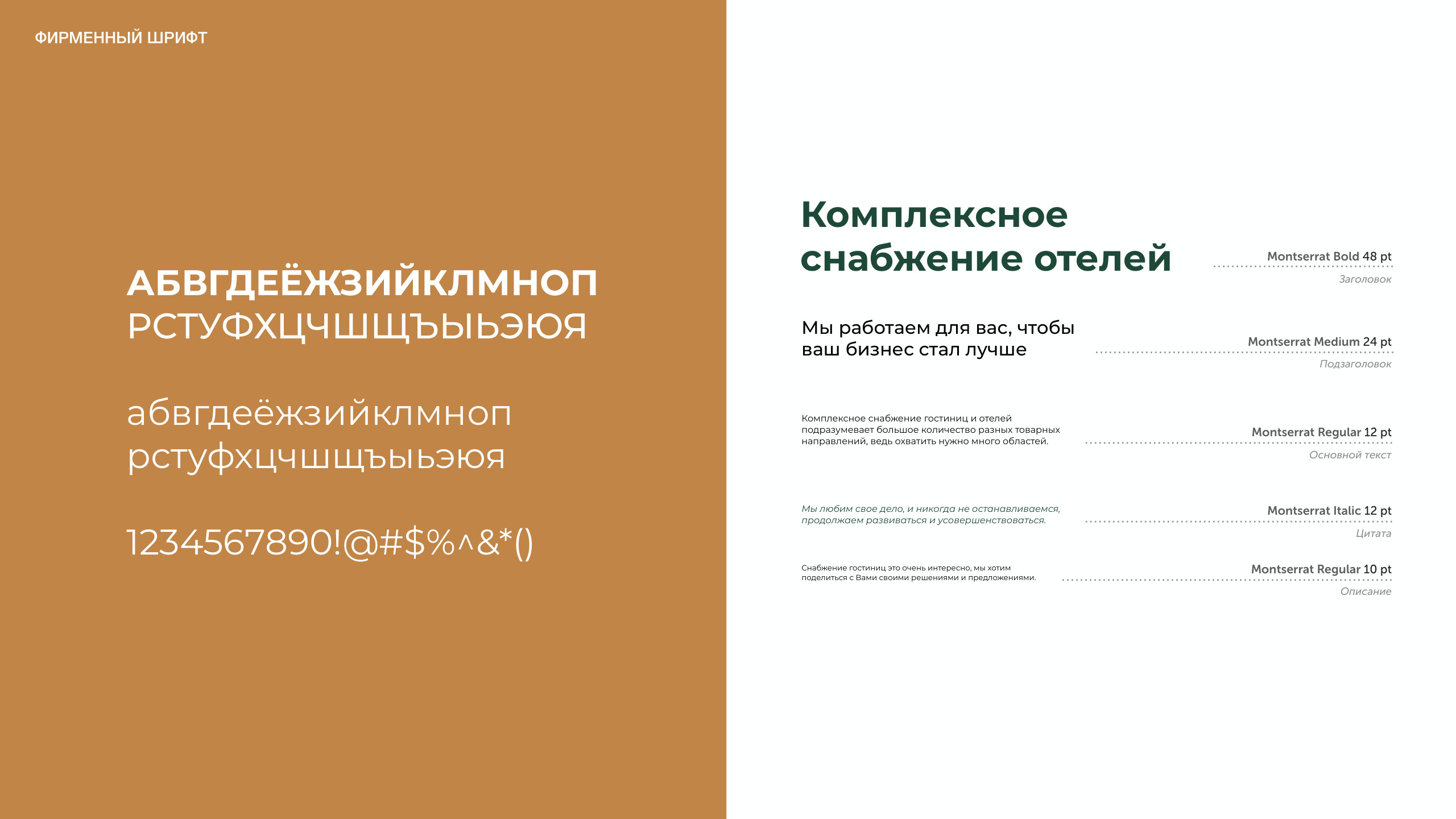 Шрифт Montserrat и иерархия текста